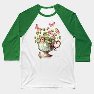 Floral Teacup Collection B Baseball T-Shirt